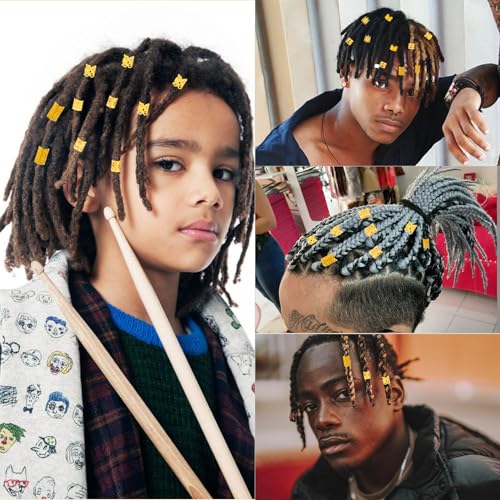 190 Pcs Gold Hair Jewelry for Braids & Dreadlocks - Stylish Accessories