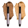 Julep Eyeshadow 101 Cr?me-to-Powder Waterproof Eyeshadow Stick Duo ? Long-Lasting, Crease-Proof, Easy Apply with Built-in Smudger - Bronze Shimmer and Warm Gold Shimmer