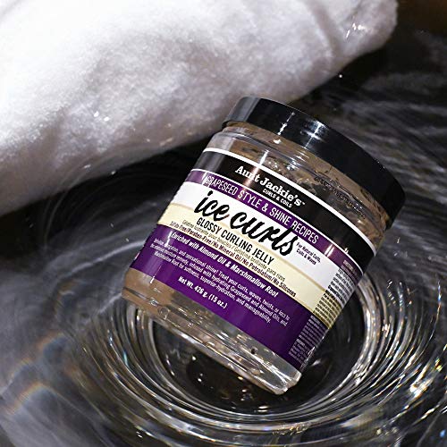 Aunt Jackie's Ice Curls Glossy Curling Jelly for Curls & Waves, 15 oz