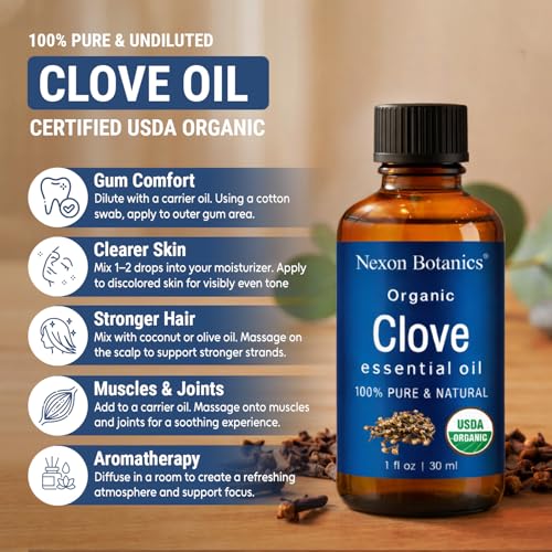 Organic Clove Essential Oil 30ml - Pure & Undiluted