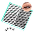 D Curl Lash Clusters 336pcs 10-12-14-16mm Wispy Eyelash Extensions