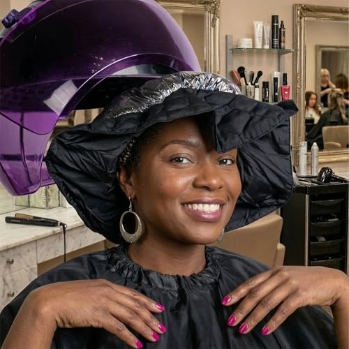 Hair Dryer Hood Set - 1 Reusable Cap & 10 Disposable Hoods