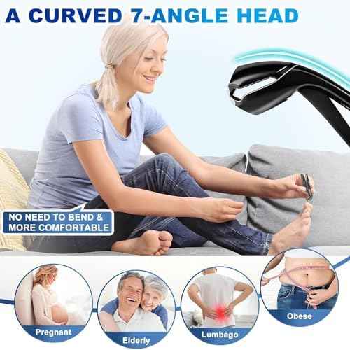 Toenail Clippers Stocking Stuffers 2025 Gifts for Men Women, Upgrade Angled Nail Clippers for Seniors Thick Toenails, Toe Nail Clippers for Men with Wide Jaw, Christmas Xmas Presents Gifts for Adults