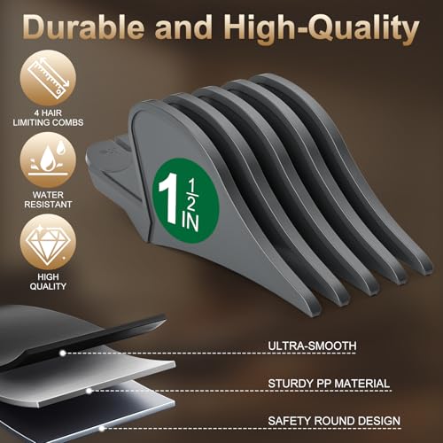 Wahl Clipper Guards 4-Pack 1.25"-2" Replacement - Premium PP Material
