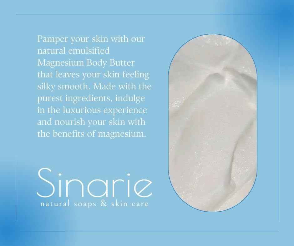 Sweet Dreams Magnesium Emulsified Body Butter, 4 oz., 1 Count | Mango Butter | Premium Magnesium Oil | Natural Ingredients | Magnesium Lotion | Eucalyptus + Peppermint