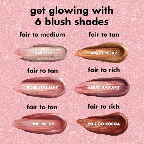 e.l.f. Halo Glow Blush Beauty Wand, Liquid Blush Wand For Radiant, Flushed Cheeks, Infused With Squalane, Vegan & Cruelty-free, Ros? You Slay