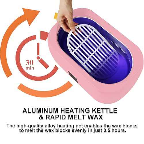 Paraffin Wax Machine for Hand and Feet - Rapid Wax Melting Intelligent Temperature Control Hydrating Moisturizing Spa Treatment at Home