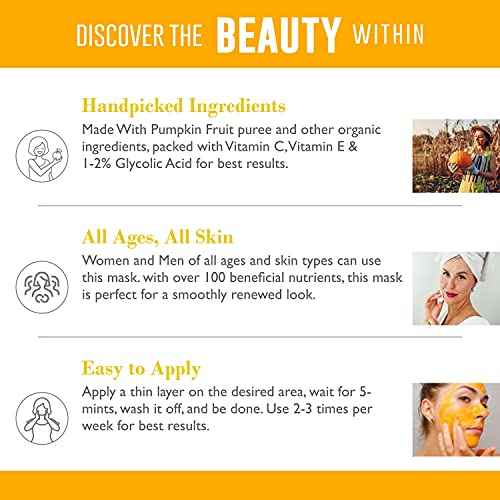 L&I Apothecary 4 fl. Oz. Arista Pumpkin Enzyme Mask - Exfoliating mask for Uneven tone, Fine lines and Dullness. Clarifying mask.