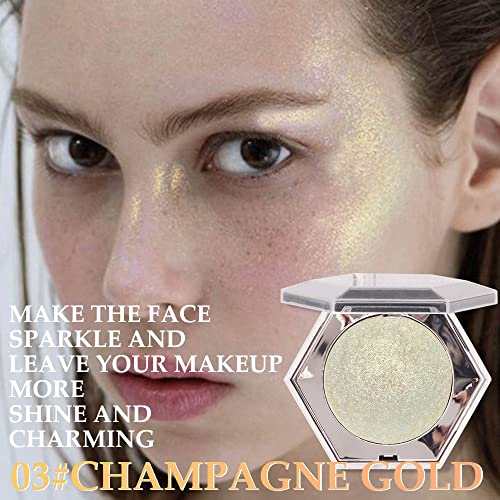 Shimmer Pearl Champagne Gold Highlighter Palette - Waterproof