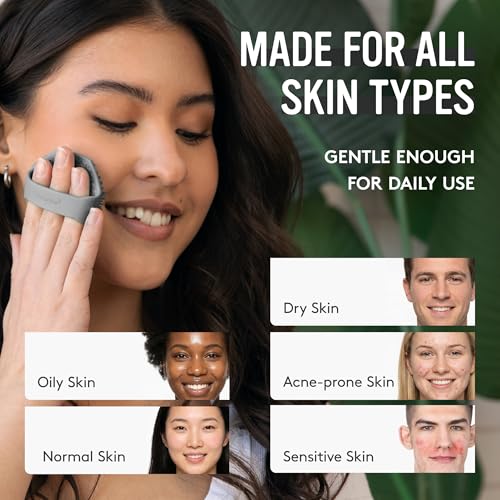 Sud Scrub Antimicrobial Silicone Face Scrubber - Exfoliating Facial Brush