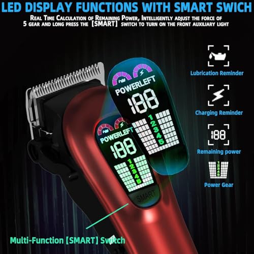 TCMKY Cordless & Corded Hair Clippers for Men