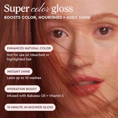 Glaze Super Gloss Auburn Spice - Color Conditioning for Dark Hair