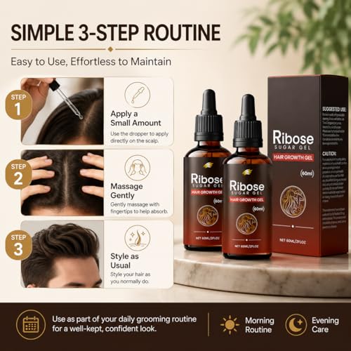 Hair Growth Gel for Men & Women, 60ML Ribose Sugar