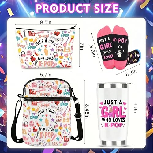K-Pop Gift Set for Girls - 4-in-1 Bundle with Tumbler