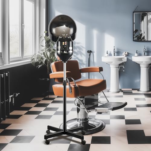 Artist Hand Hair Steamer with Timer, Height-Adjustable Hood