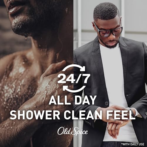 Old Spice Refreshing Body Wash for Men, 3X Defense, 24/7 Shower Fresh with Long Lasting Scent, Red Collection, Swagger with Cedarwood Scent, 16 oz (Pack of 4)