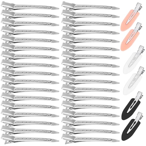 40-Piece Hair Clips Set | Alligator & No-Crease Metal Clips