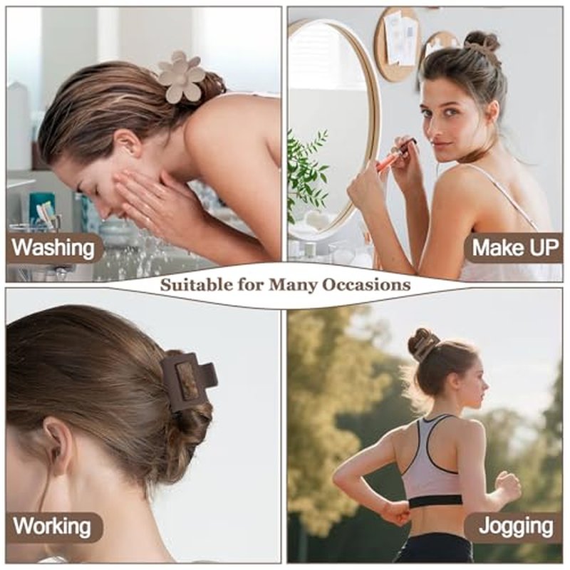 10PCS Non-Slip Hair Clips Set for Thick Hair - Versatile Styles