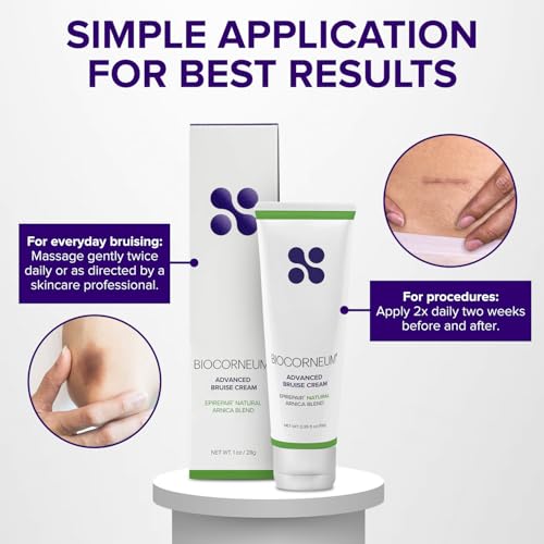 BIOCORNEUM Advanced Bruise Cream 1oz ? Professional-Grade Arnica & Vitamin K Cream for Visible Skin Recovery ? Botanical Formula with Vitamin E, Green Tea Extract & More ? Lightweight, Fast-Absorbing