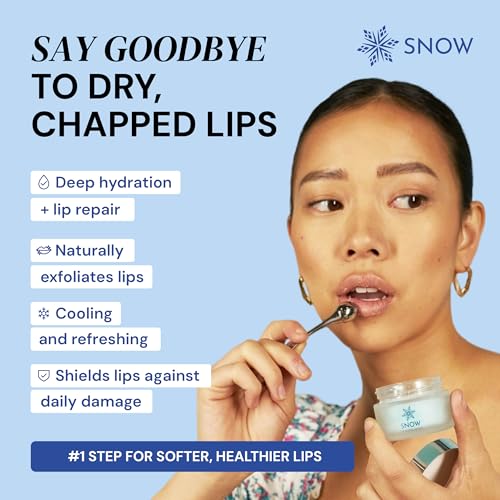 SNOW Lip Scrub Exfoliator with Jojoba Oil & Lavender Mint