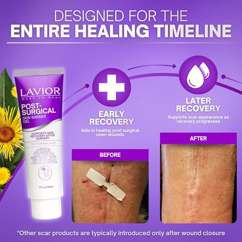 LAVIOR Botanical Post-Surgical Gel (1 oz) ? All-In-One Recovery Care for Incisions ? Gentle, Plant-Based Aftercare, Silicone-Free