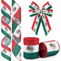 Glodecart Mexican Flag Wired Ribbon for Gift Wrapping & Party Decorations - Style8, 2.5" x 10 Yards