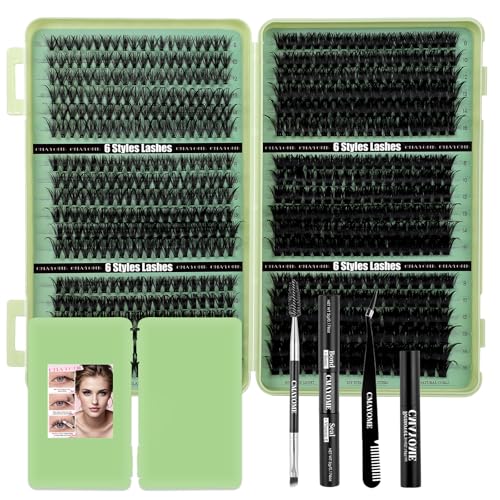 Lash Extension Kit with 684 Clusters, Bond & Seal Tools