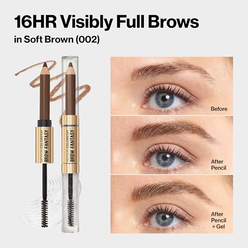 Revlon ColorStay Brow Fantasy Eyebrow Pencil & Gel, 16HR Wear
