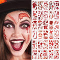 30PCS Realistic Temporary Scar Tattoos - Halloween Fake Wounds