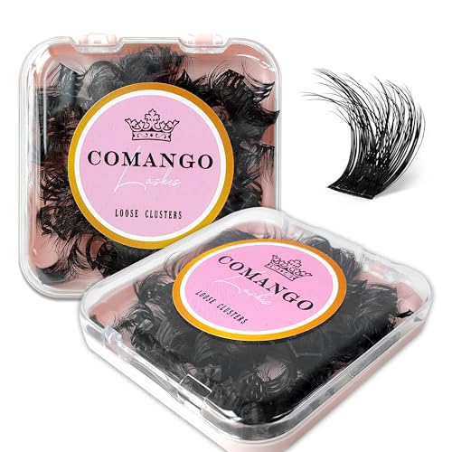 CoMango 180PCS Lash Clusters 3D Fluffy DIY Eyelash Extensions Soft