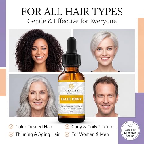 Vitality Hair Envy Natural Hair Growth Serum - 100% Pure Oils