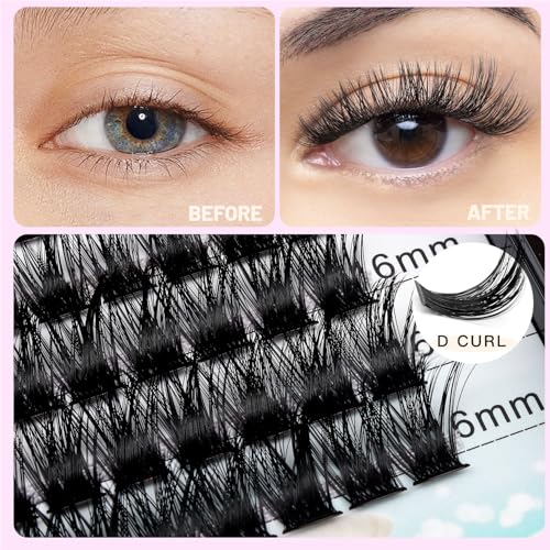 D Curl Cluster Lashes 120 Pack - Mixed Lengths 10-18mm