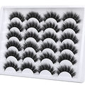 18MM Faux Mink Eyelashes - 12 Pairs Thick Volume False Lashes