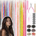 Hair Tinsel Kit 20 Colors 48" Strands Heat Resistant Extensions