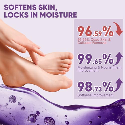 TEAWOO Moisturizing Foot Mask Socks with Lavender & Jojoba Oil - 8 Pairs