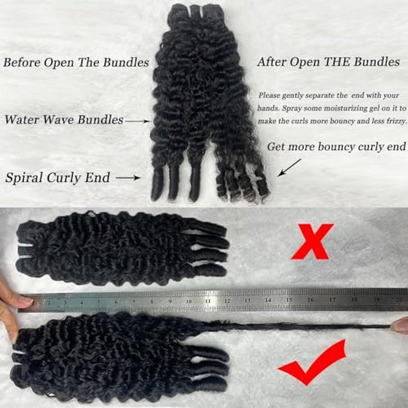 Burmese Curly Hair Bundles - 3Pcs 12A Virgin Hair, Natural Black