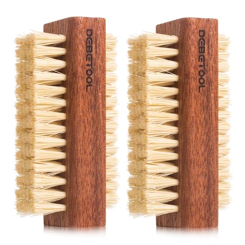 Natural Nail Brush with Sisal Bristles & Ebony Wood Handle