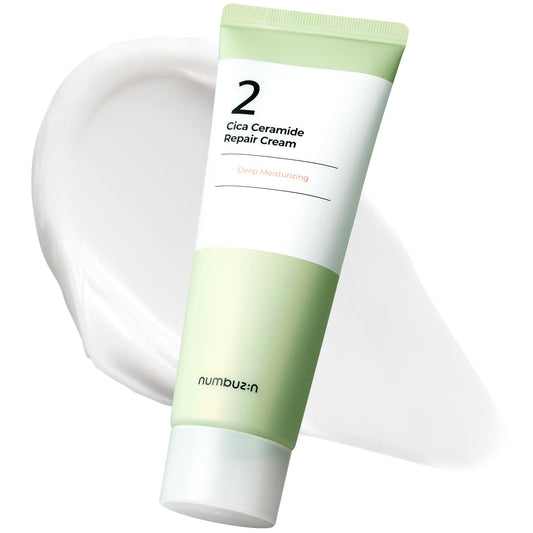 numbuzin No.2 Cream | Cica Ceramide Repair Cream | Ceramide, Centella Asiatica | Hydrating, Calming, Strengthen Skin Barrier, Deep Repair, Recovery | All Skin Types | 2.02 fl. oz.