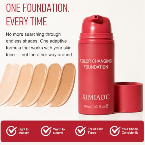 Color-Adapting Foundation - Lightweight Liquid, All Skin Tones