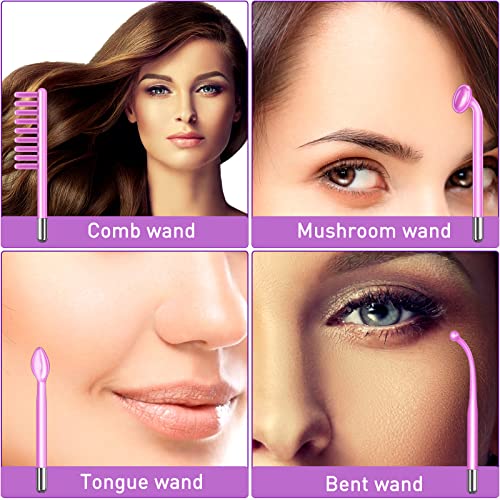 YourMate High Frequency Facial Wand with 4 Neon Tubes