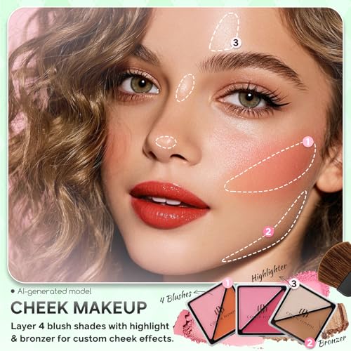 Color Nymph Beginner Makeup Kit with Train Case - 24 Colors