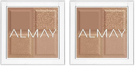 Almay Shadow Squad, 210 Unplugged, 1 count, eyeshadow palette, Gel,Powder (Pack of 2)