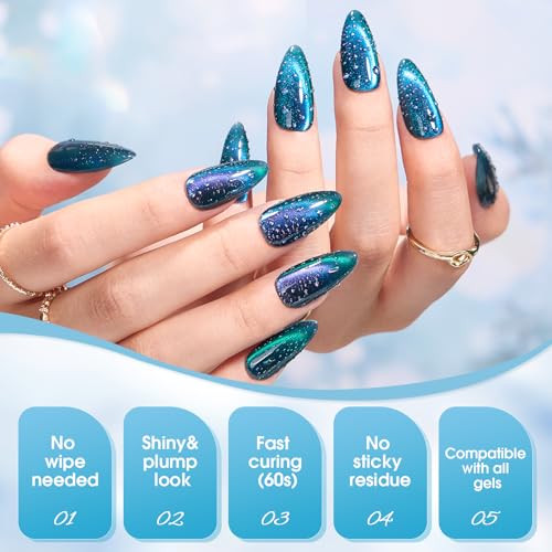 Water Drop Gel Top Coat - 3D Rain Drop Effect Nail Polish, 15ML