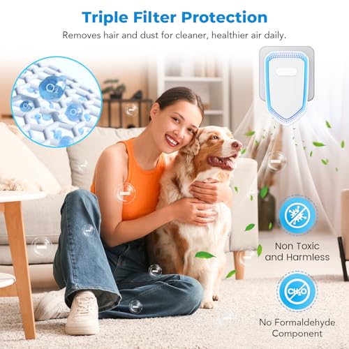 Plug-In Negative Ion Air Purifier for Home Office Bedroom