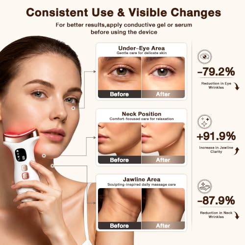 7-in-1 Facial Massager Gua Sha Wand with LED Light & Cold Heat