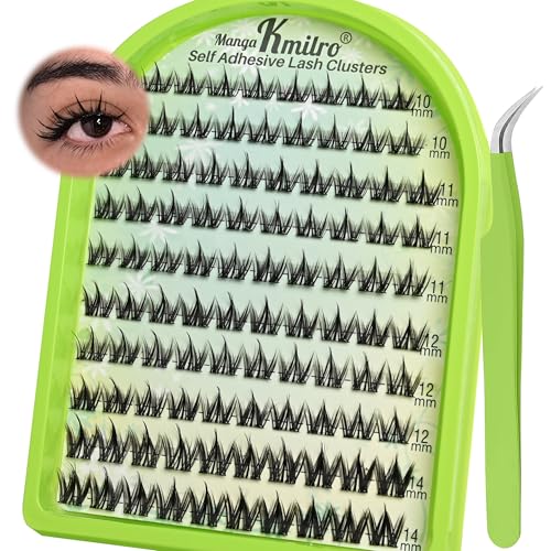 Self Adhesive Lash Clusters 10-14mm Manga Eyelashes No Glue