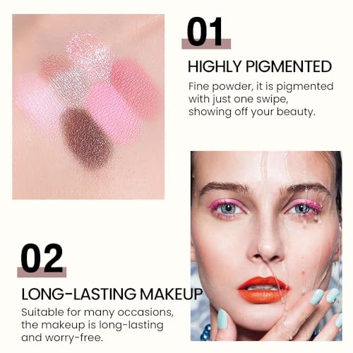 WanTuoluo 6-Color Eyeshadow Palette – Matte & Shimmer