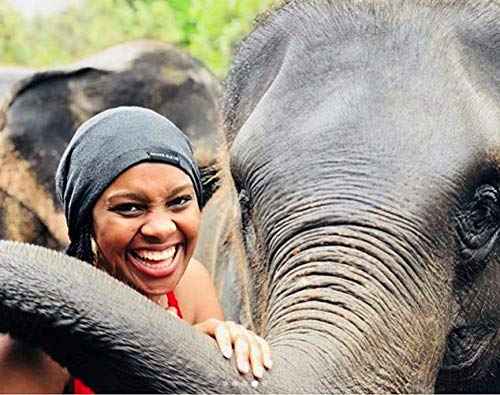 Grace Eleyae GE Women's Adjustable Satin Lined Sleep Cap Slap Hair Care Beanie Hat, Gray