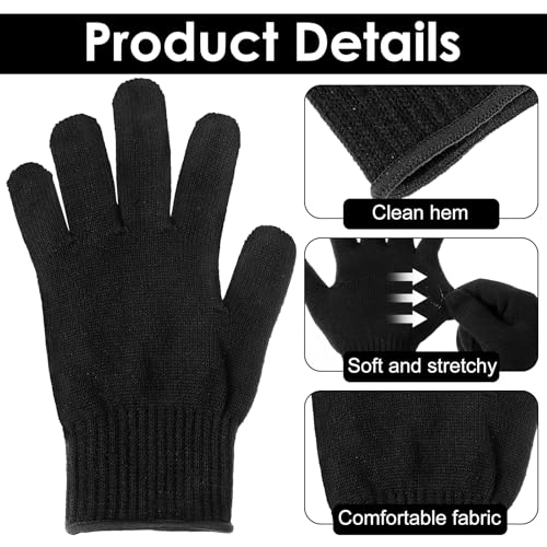 Heat Resistant Gloves for Hair Styling – 4 Pack