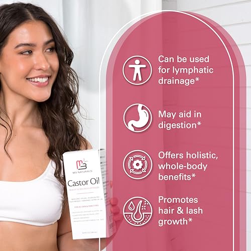 Organic Cold Pressed Castor Oil 500ml - Hair, Lash & Skin